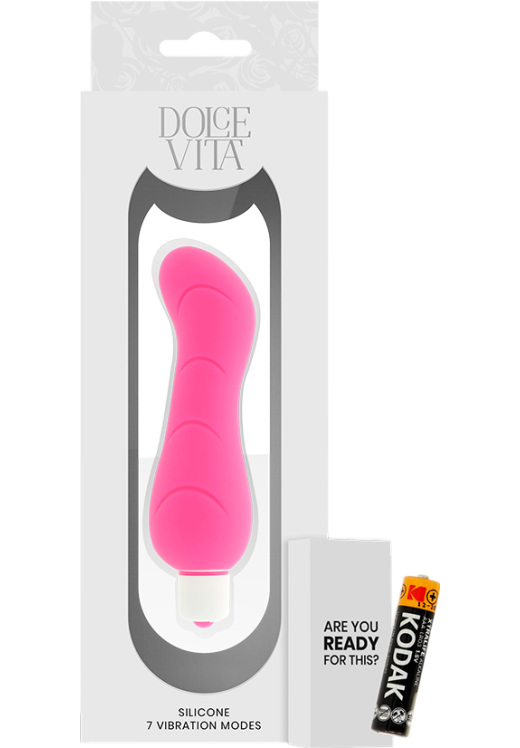 Δονητής σημείου g από σιλικόνη σε ροζ χρώμα, μήκους 12,2 εκ. και μέγιστης διαμέτρου 4 εκ.