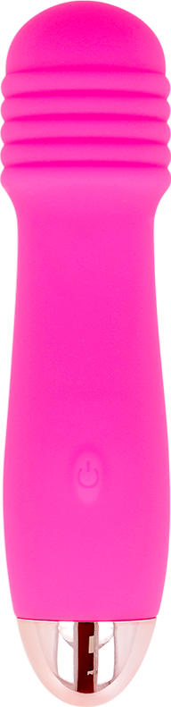 Κλασσικός δονητής από σιλικόνη σε ροζ χρώμα, μήκους 12,2 εκ. και μέγιστης διαμέτρου 2,8 εκ.