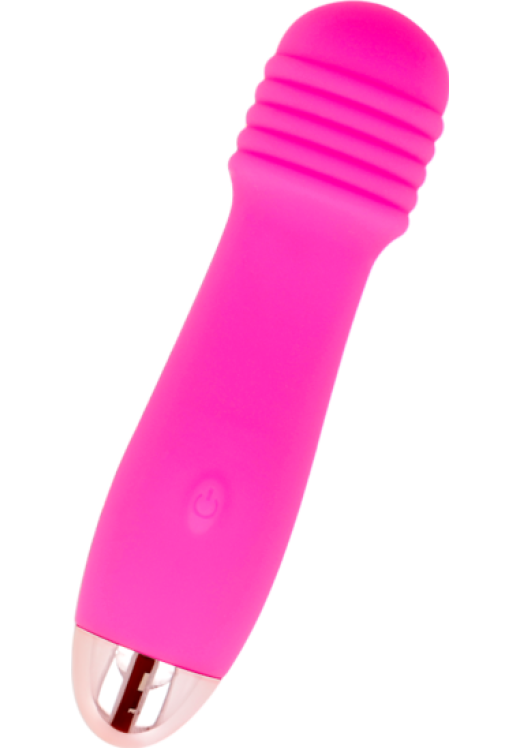 Κλασσικός δονητής από σιλικόνη σε ροζ χρώμα, μήκους 12,2 εκ. και μέγιστης διαμέτρου 2,8 εκ.