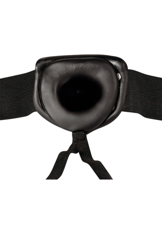 Κούφιο στραπόν από pvc σε μαύρο χρώμα, μήκους 16,5 εκ. και μέγιστης διαμέτρου 4,4 εκ.