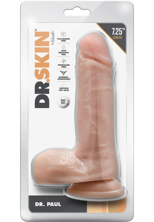 Ομοίωμα πέους από pvc σε μπεζ χρώμα, μήκους 18,4 εκ. και μέγιστης διαμέτρου 4,4 εκ.