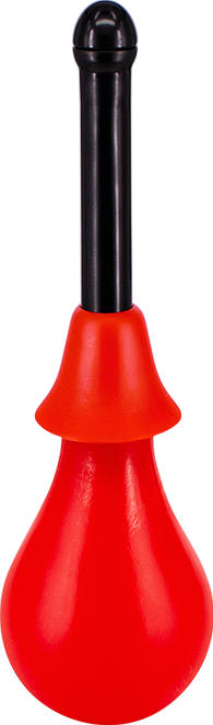 Πρωκτικό κλύσμα από abs σε κόκκινο χρώμα