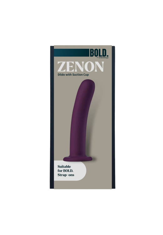 Κλασσικό dildo από σιλικόνη σε μοβ χρώμα, μήκους 18,5 εκ. και μέγιστης διαμέτρου 3,5 εκ.