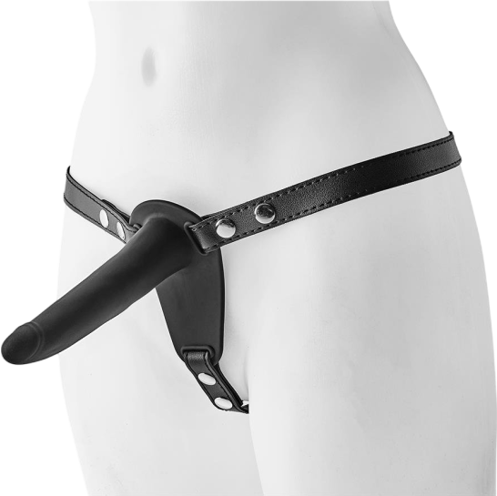 Στραπόν από σιλικόνη σε μαύρο χρώμα, μήκους 14 εκ. και μέγιστης διαμέτρου 3 εκ.