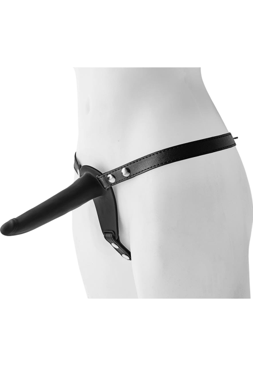 Στραπόν από σιλικόνη σε μαύρο χρώμα, μήκους 14 εκ. και μέγιστης διαμέτρου 3 εκ.