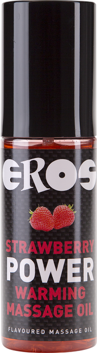 Λάδι μασάζ με γεύση φράουλα σε συσκευασία 100 ml