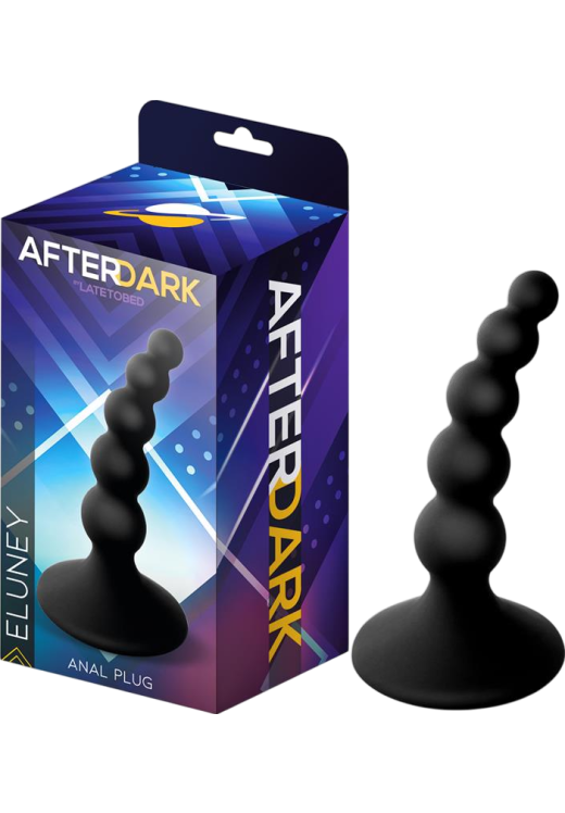 Πρωκτική σφήνα από σιλικόνη σε μαύρο χρώμα, μήκους 9 εκ. και μέγιστης διαμέτρου 2,4 εκ.