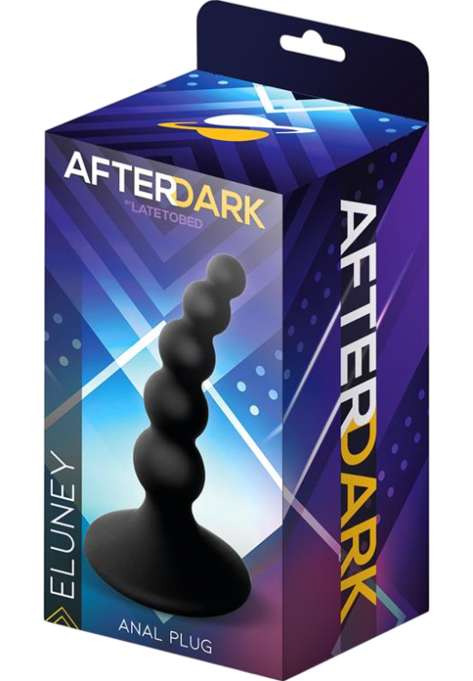 Πρωκτική σφήνα από σιλικόνη σε μαύρο χρώμα, μήκους 9 εκ. και μέγιστης διαμέτρου 2,4 εκ.