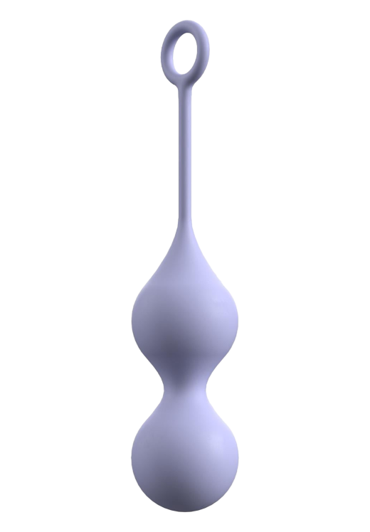 Kegel μπάλες από σιλικόνη σε μοβ χρώμα, μήκους 18,4 εκ. και μέγιστης διαμέτρου 3,8 εκ.