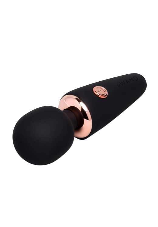 Δονητής μασάζ από σιλικόνη σε μαύρο χρώμα, μήκους 9,5 εκ. και μέγιστης διαμέτρου 3,2 εκ.