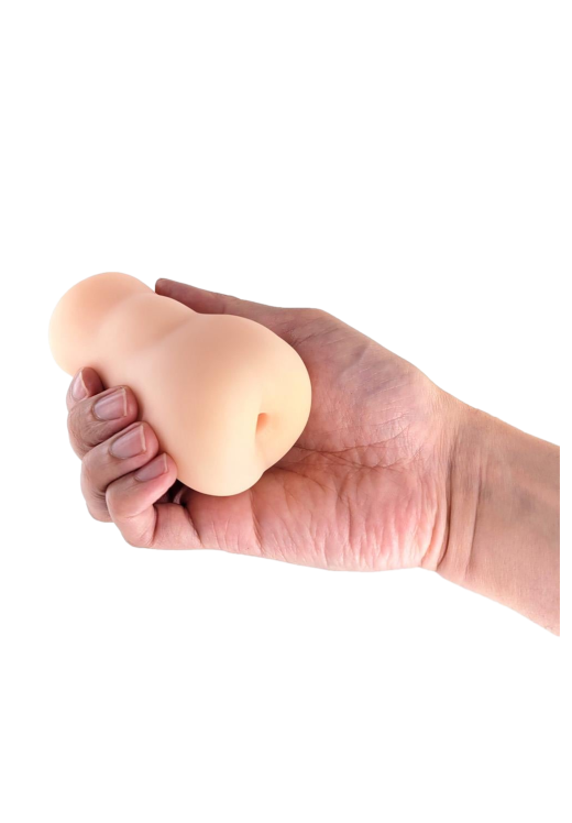 Αυνανιστήρι πρωκτού από tpe σε φυσικό χρώμα, μήκους 9,5 εκ. και μέγιστης διαμέτρου 3,1 εκ.