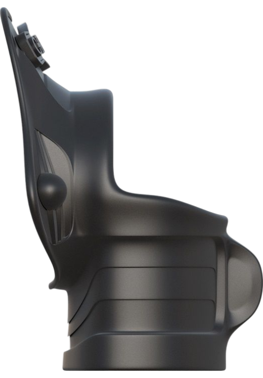 Διπλό δαχτυλίδι πέους από σιλικόνη σε μαύρο χρώμα