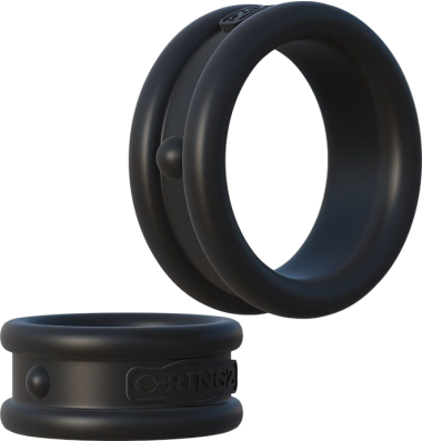 Σετ δαχτυλίδια πέους από σιλικόνη σε μαύρο χρώμα