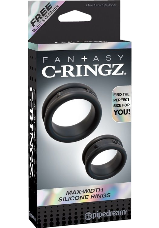 Σετ δαχτυλίδια πέους από σιλικόνη σε μαύρο χρώμα