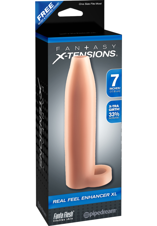 Κάλλυμα πέους από fanta flesh σε φυσικό χρώμα, μήκους 17.7 εκ.