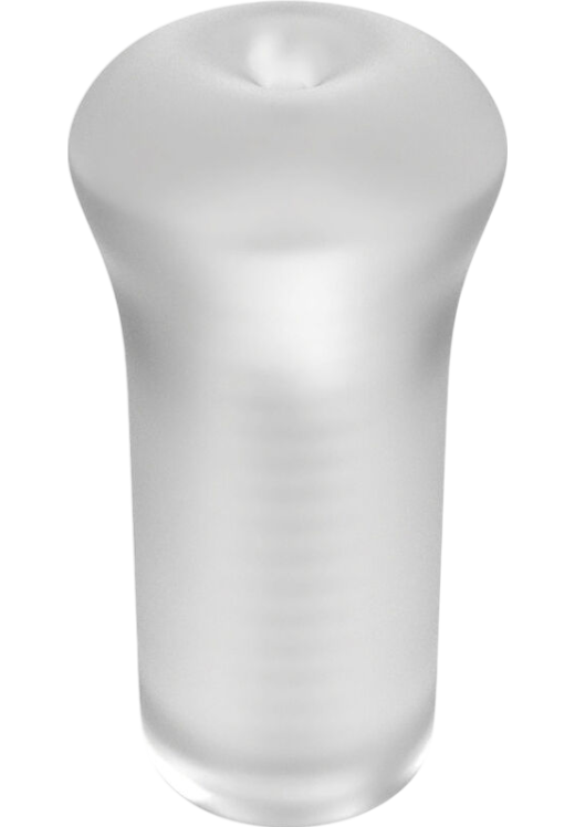 Αυνανιστήρι από tpe σε διάφανο χρώμα, μήκους 12,7 εκ. και μέγιστης διαμέτρου 7,5 εκ.