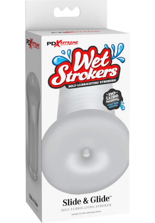 Αυνανιστήρι από tpe σε διάφανο χρώμα, μήκους 12,7 εκ. και μέγιστης διαμέτρου 7,5 εκ.