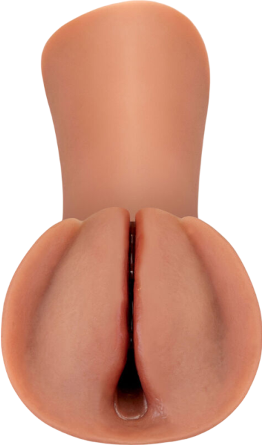 Αυνανιστήρι κόλπου από tpe σε φυσικό χρώμα, μήκους 14,6 εκ. και μέγιστης διαμέτρου 7,5 εκ.