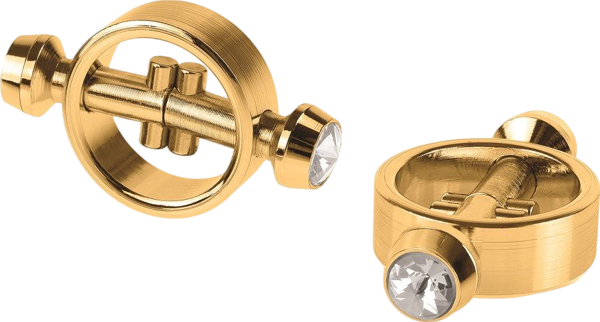 Μεταλλικοί σφιγκτήρες σε χρυσαφί χρώμα