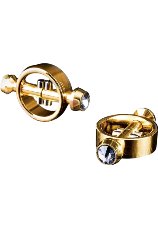 Μεταλλικοί σφιγκτήρες σε χρυσαφί χρώμα