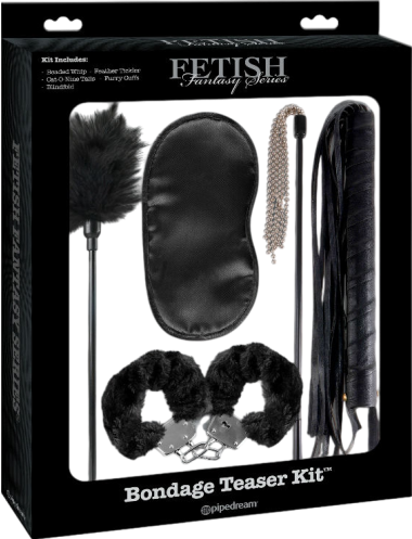 Bondage σετ σε μαύρο χρώμα