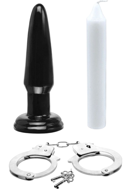 Bondage σετ σε μαύρο χρώμα