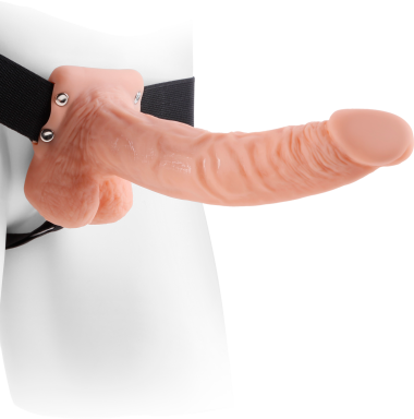 Ζώνη στραπόν από pvc σε φυσικό χρώμα, μήκους 24 εκ. και μέγιστης διαμέτρου 4,6 εκ.