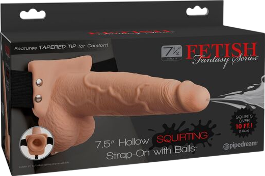 Κούφιο στραπόν από pvc σε φυσικό χρώμα, μήκους 21,6 εκ. και μέγιστης διαμέτρου 4,8 εκ.