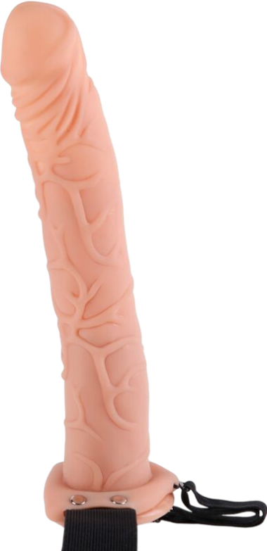 Κούφιο στραπόν από pvc σε φυσικό χρώμα, μήκους 29 εκ. και μέγιστης διαμέτρου 4,8 εκ.