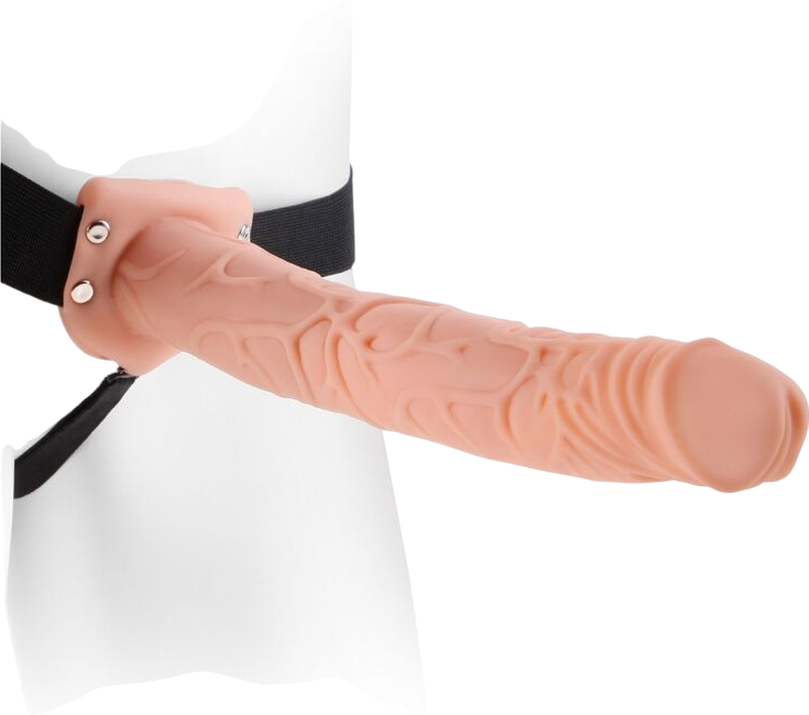 Κούφιο στραπόν από pvc σε φυσικό χρώμα, μήκους 29 εκ. και μέγιστης διαμέτρου 4,8 εκ.