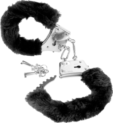 Μεταλλικές χειροπέδες σε μαύρο χρώμα