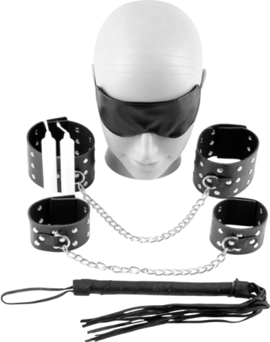 Bondage σετ σε μαύρο χρώμα