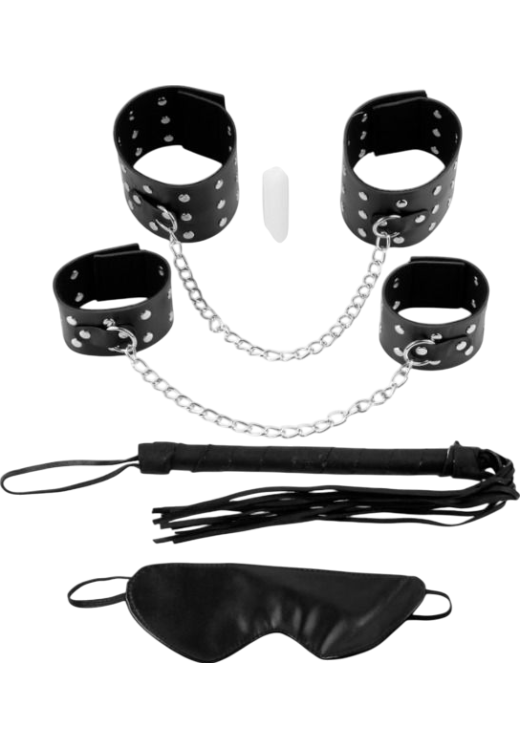 Bondage σετ σε μαύρο χρώμα