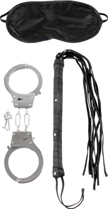 Bondage σετ σε μαύρο χρώμα