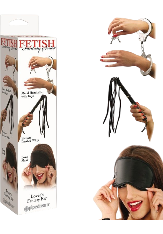 Bondage σετ σε μαύρο χρώμα