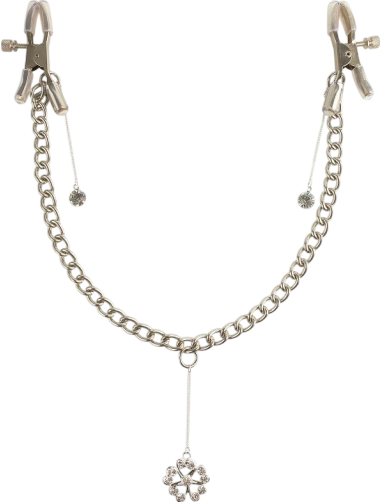 Μεταλλικοί σφιγκτήρες θηλών σε ασημί χρώμα