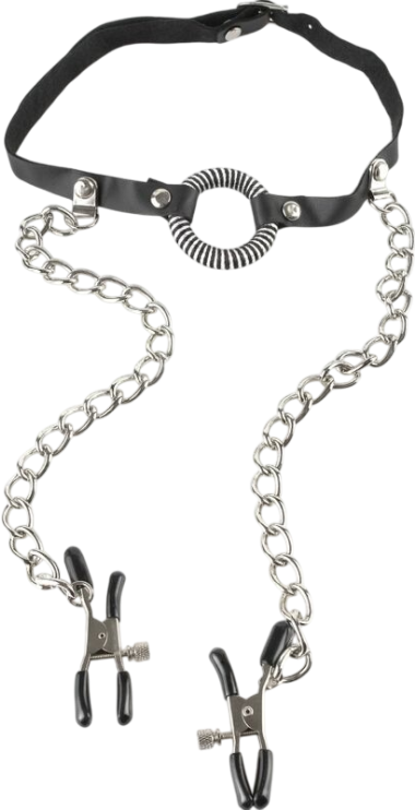 Μεταλλικοί σφιγκτήρες θηλών σε μαύρο χρώμα