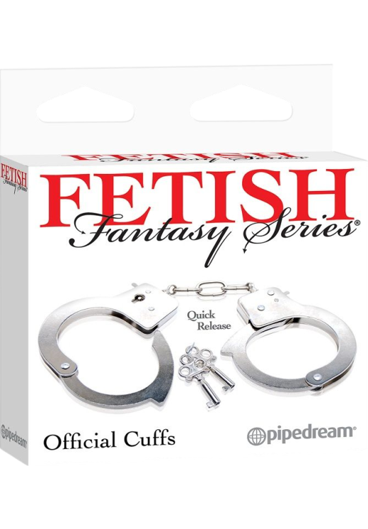 Μεταλλικές χειροπέδες σε ασημί χρώμα