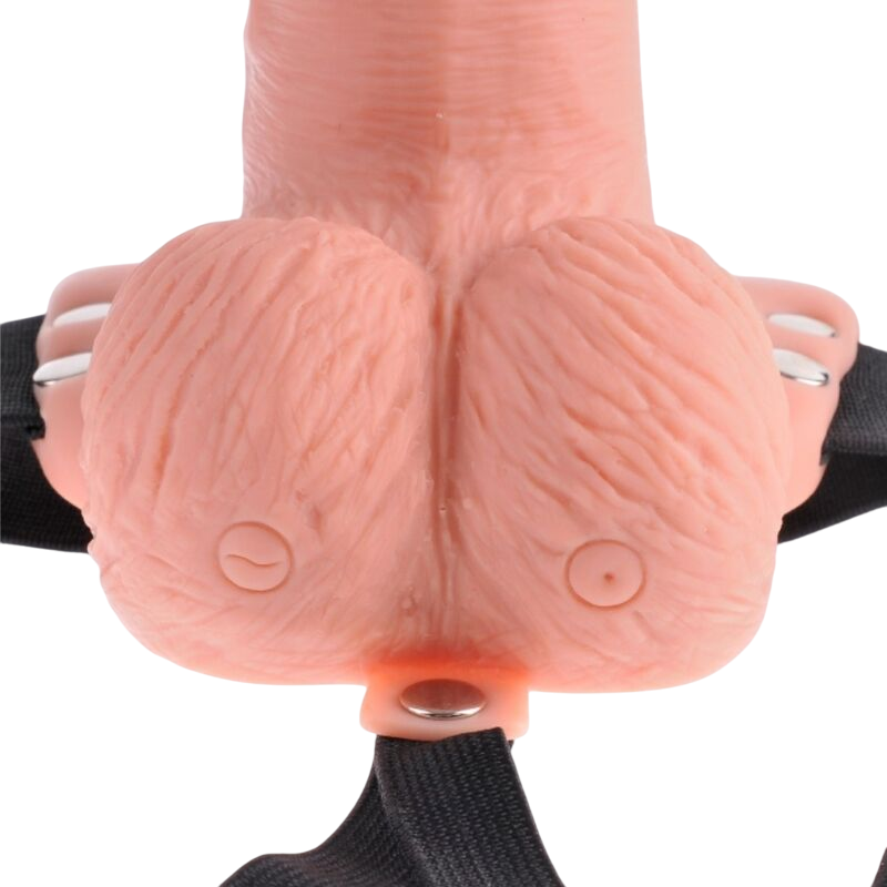 Κούφιο στραπόν από pvc σε φυσικό χρώμα, μήκους 17,8 εκ. και μέγιστης διαμέτρου 4 εκ.