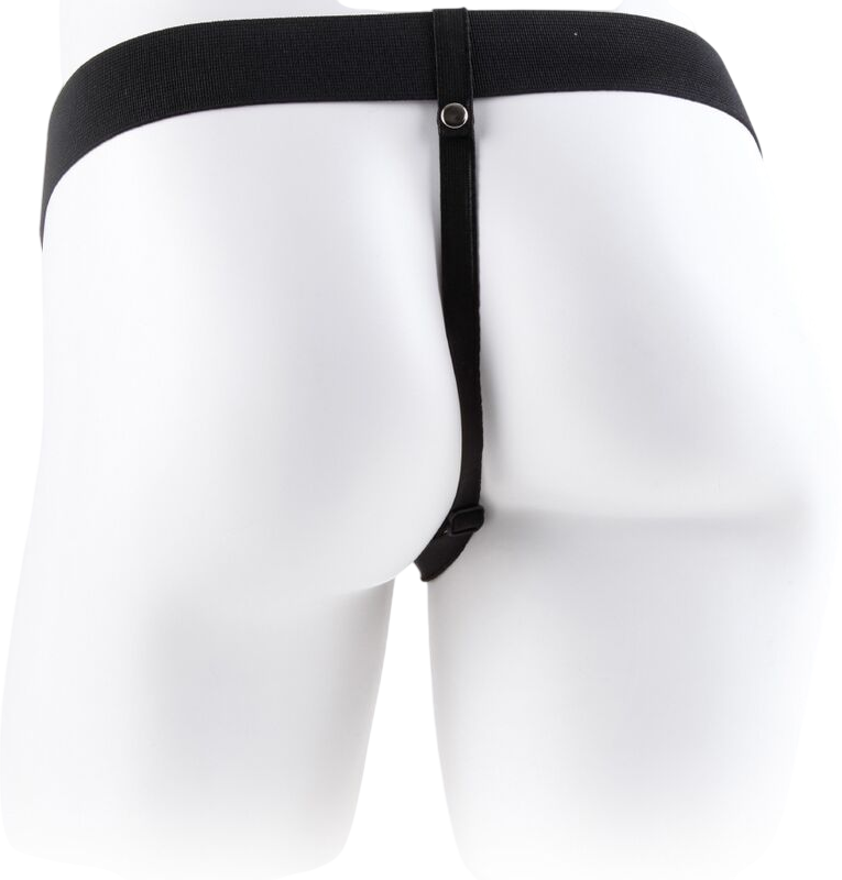 Κούφιο στραπόν από pvc σε φυσικό χρώμα, μήκους 19 εκ. και μέγιστης διαμέτρου 4,3 εκ. με ενσύρματο κοντρόλ