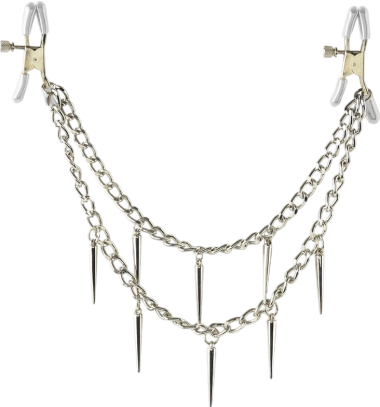 Σφιγκτήρες θηλών από pvc σε ασημί χρώμα