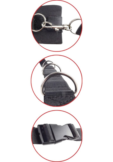 Δεσμά κρεβατιού από polyamide σε μαύρο χρώμα