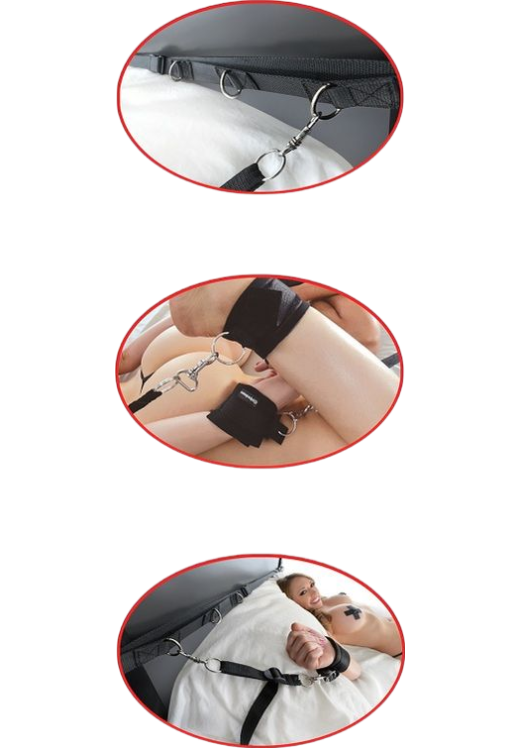 Δεσμά κρεβατιού από polyamide σε μαύρο χρώμα