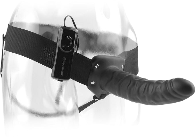 Με δόνηση από pvc σε μαύρο χρώμα, μήκους 20 εκ. και μέγιστης διαμέτρου 5,1 εκ. με ενσύρματο κοντρόλ