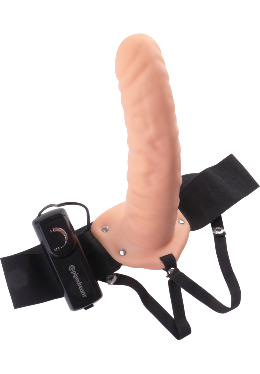 Με δόνηση από pvc σε φυσικό χρώμα, μήκους 20 εκ. και μέγιστης διαμέτρου 5,1 εκ. με ενσύρματο κοντρόλ