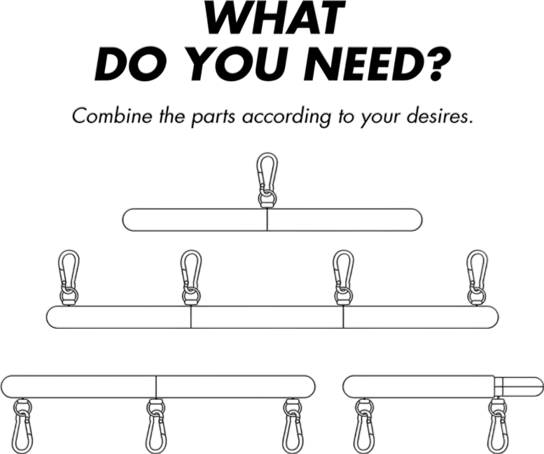 Μεταλλικές μπάρα περιορισμού σε μαύρο χρώμα, μέγιστης διαμέτρου 62 εκ.