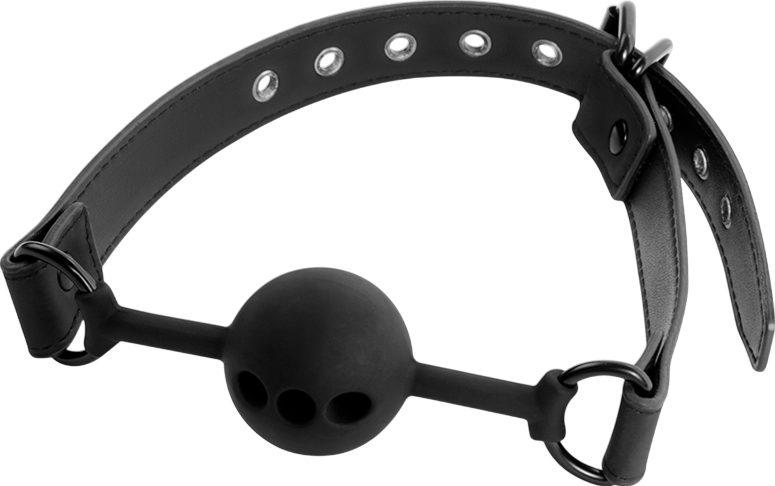 Φίμωτρο από σιλικόνη σε μαύρο χρώμα