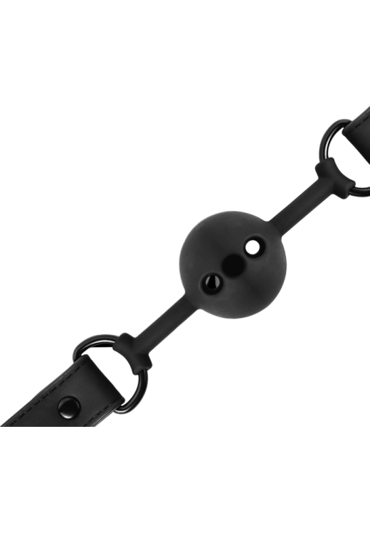 Φίμωτρο από σιλικόνη σε μαύρο χρώμα