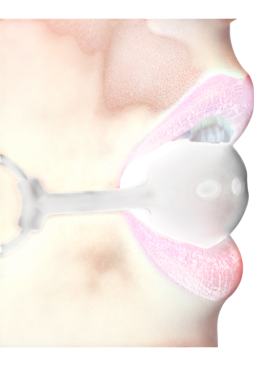 Φίμωτρο από σιλικόνη σε μαύρο χρώμα