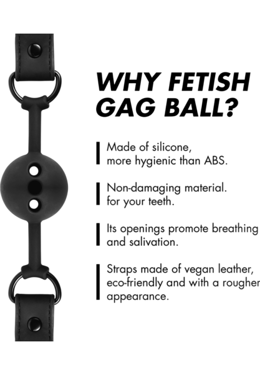 Φίμωτρο από σιλικόνη σε μαύρο χρώμα